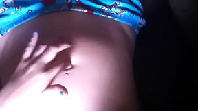 Fat girl play with her fat and sexy belly button