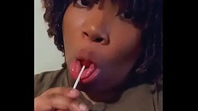 Jamaican mami loves her lollipop