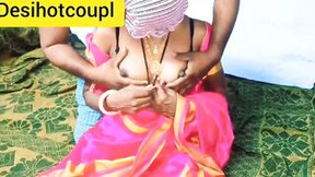 Sex with an Punjab ex-wife inside a pink sari