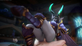 Demon Dreadlord Jaina Proudmore big ass anal sex - Warcraft (Fpsblyck)
