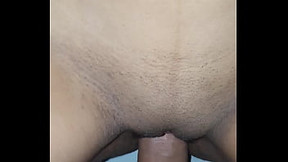 Asian teen takes huge white cock