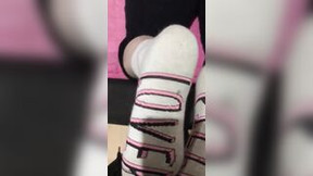 Filthy white socks (sockjob)