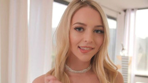Gorgeous Lily Larimar shows off her perky natural tits and loves playing with herself! She shows off her natural figure and pulls off her panties for the most beautiful masturbation you