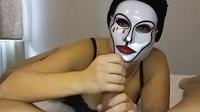 Masked Gf Ruins Your Orgasm [POV] Half Cum Blocking
