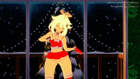 MMD Special Christmas video with Paimon