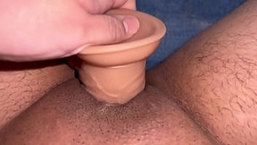 LucaBlu dildos his wet pussy