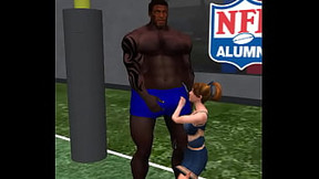 Duabe Brown'_s giant hardon gets admired after practice