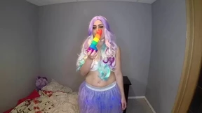 Brooke Woods - My Rainbow Dildo And Tight Asshole