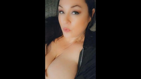 Bellacarina94 is at it again! Playing with her big, juicy tits!
