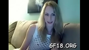 Remarkable blonde chick who likes to make videos