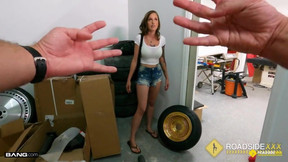 POV reality hardcore - Brunette Stunner Works Out A Sexy Deal With The Mechanic - Tricia oaks