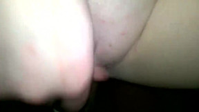 Home made black on white cock in vagina