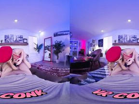 VR Conk Cute Sweetmeat Seller Sucking Like A Pro VR Porn