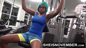 HD Black Cosplay Freak Msnovember Fuck In The Gym By A Stranger & Blowjob Young POV PublicSex On Sheisnovember