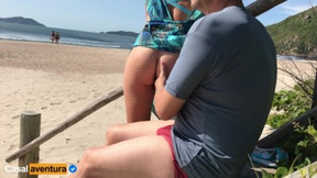 She Loves doing Anal in Public on the Beach - Real Amateur