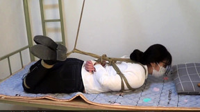 Chinese girl tied remote vibed