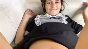 school girl get pregnant but continues to plowed with her stepb