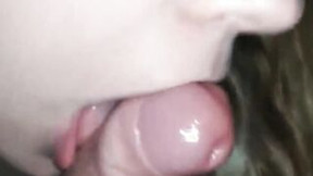 Crazy Hot adorable baby oral sex close up