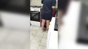 Step Milf Busted having a Sneaky Banged! into the Kitchen with step son!!