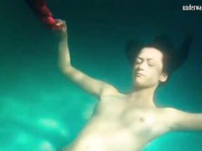 Real life mermaid Rusalka hot sweetheart underwater