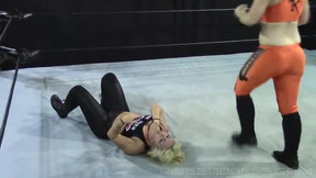 Hard deep fucking wrestling match between 2 super nice blondes