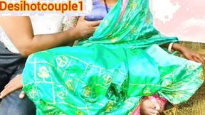 Punjab Indian village ex-wife fuking inside green colour sari