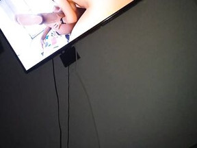 Making my sissy faggot cuckold hubby see the bids i filmed with my BBC bull during the time that I screw him