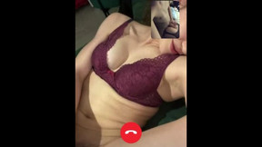 Hot Teen Masturbating While Watching Us Fuck In Video Call