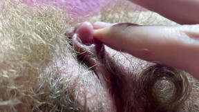Cum orgasm hairy pussy closeup and normal scenes big clit