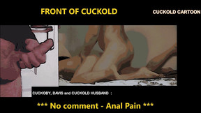 Cuckold cartoon : Anal in front of husband