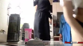 Hot Russian Sluts Teasing In The Kitchen On Periscope