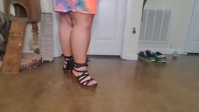 Bbw Latina legs and feet heels