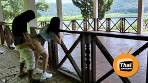 THAI OUTDOOR SEX AT THE WAITING SHADE BESIDE DAM ??????????????????? ???????????????? ???????????