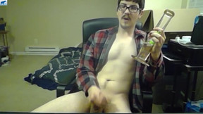 Cute Nerd Chilling Out Naked