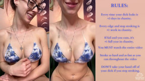 RISKY Chastity Challenge Edging JOI Game By Gentle FemDom Goddess Nikki Kit
