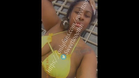 Sweet Monae In Houston Pussy Out By The Pool