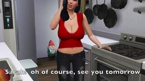Sims four: Nuru Grind with a Beauty Milf