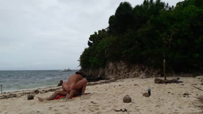 Sexy fucking on a hidden beach of small island!!!