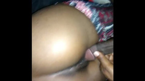 Ebony beautiful teen babe creaming and cumming on big black cock